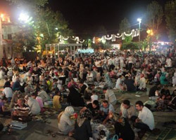Eyüp Sultan'ın sahuru da iftar gibi
