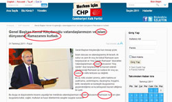 Böyle olur CHP mesajı