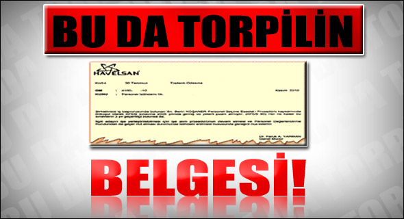 Bu da torpilin belgesi
