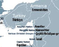 Caniden Türkiye haritası