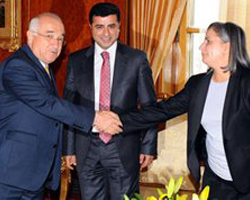 Demirtaş Çiçek'i ziyaret etti