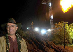 Hatay'da portakal bahçesinde doğalgaz sevinci