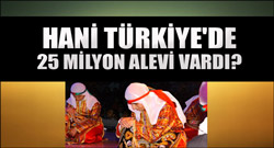 Hani 25 milyon Alevi vardı?