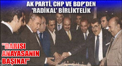 Radikal'de anayasa uzlaşması!
