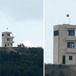 Suriye'de tepeye Türk bayrağı dikildi