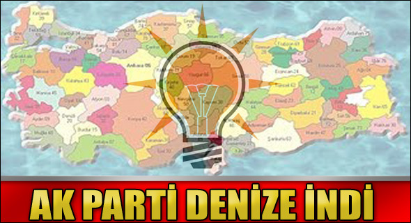 AK Parti denize indi!