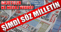 Şimdi söz milletin
