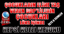 İşte BDP'lilerin çocukları