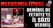 "Hocası'nın izinde"