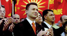 Makedonya'da koalisyon kazandı