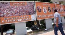 Mersin'de ''Korsan afiş'' tepkisi