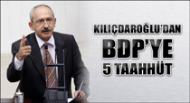 BDP'ye 5 taahhüt