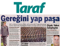 Taraf bu haberini savunamadı