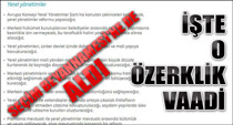 Özerklik vaadi beyannamede