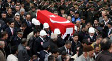 Şehit polisler için cenaze töreni