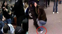 Kuzu'ya bu kez ayakkabı fırlattılar