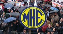 MKE önünde balonlu eylem