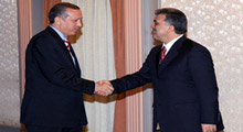 Gül Erdoğanı kabul etti