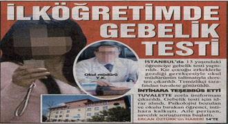 'Okulda gebelik testi' iddiası asılsız çıktı