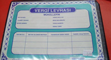 Vergi levhası internetten alınabilecek!