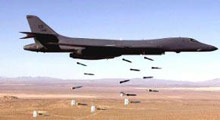 Sivil ve askeri hedefler bombalandı 
