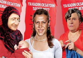 Liderleri kadın yapıp, oy istediler