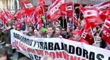 AB zirvesine 20 bin işçiden protesto