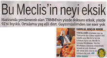 Meclis tamamen Müslümanmış!