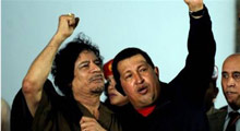Kaddafi Cavez ile görüştü