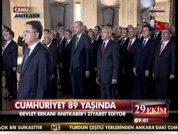 Devletin zirvesi Anıtkabir'de buluştu