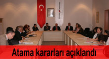 Atama kararları
