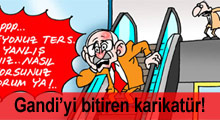 Gandi'yi bitiren karikatür!