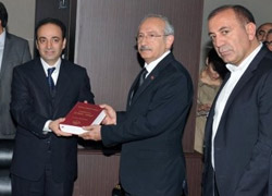 Görüşmede ilginç mesaj