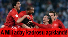 Milli takım aday kadrosu açıklandı!