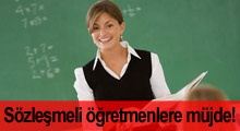 Sözleşmeli öğretmenlere müjde!