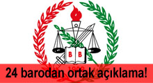 24 barodan ortak açıklama!