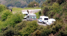 Poyrazköy'deki mühimmat kazısı kamerada