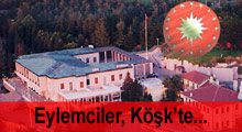 Eylemciler Köşk'te...