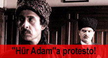 ''Hür Adam''ın galasında protesto!