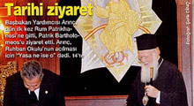 Arınç, Papaz'ın önünde eğildi mi?