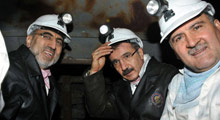 Yeni yıla madencilerle girdiler