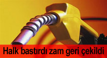 Akaryakıt zammı iptal