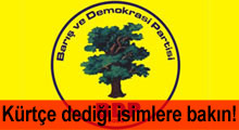 BDP'nin Kürtçe dediği isimlere bakın!