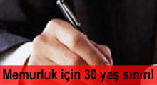 30 yaşını geçene memuriyet müjdesi