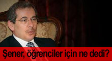 Şener, yumurtalı eylemcilere sahip çıktı