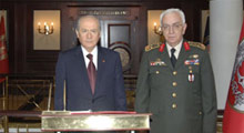 MHP lideri Bahçeli, Koşaner'i ziyaret etti