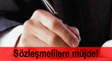 Sözleşmeli personele sevindirici haber