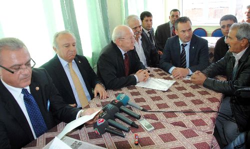 CHP'li heyet, mağdur vatandaşları ziyaret etti