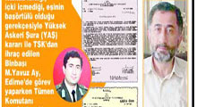 Komutandan başörtülü eş sorgusu