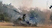 Hindistan'da askeri helikopter düştü